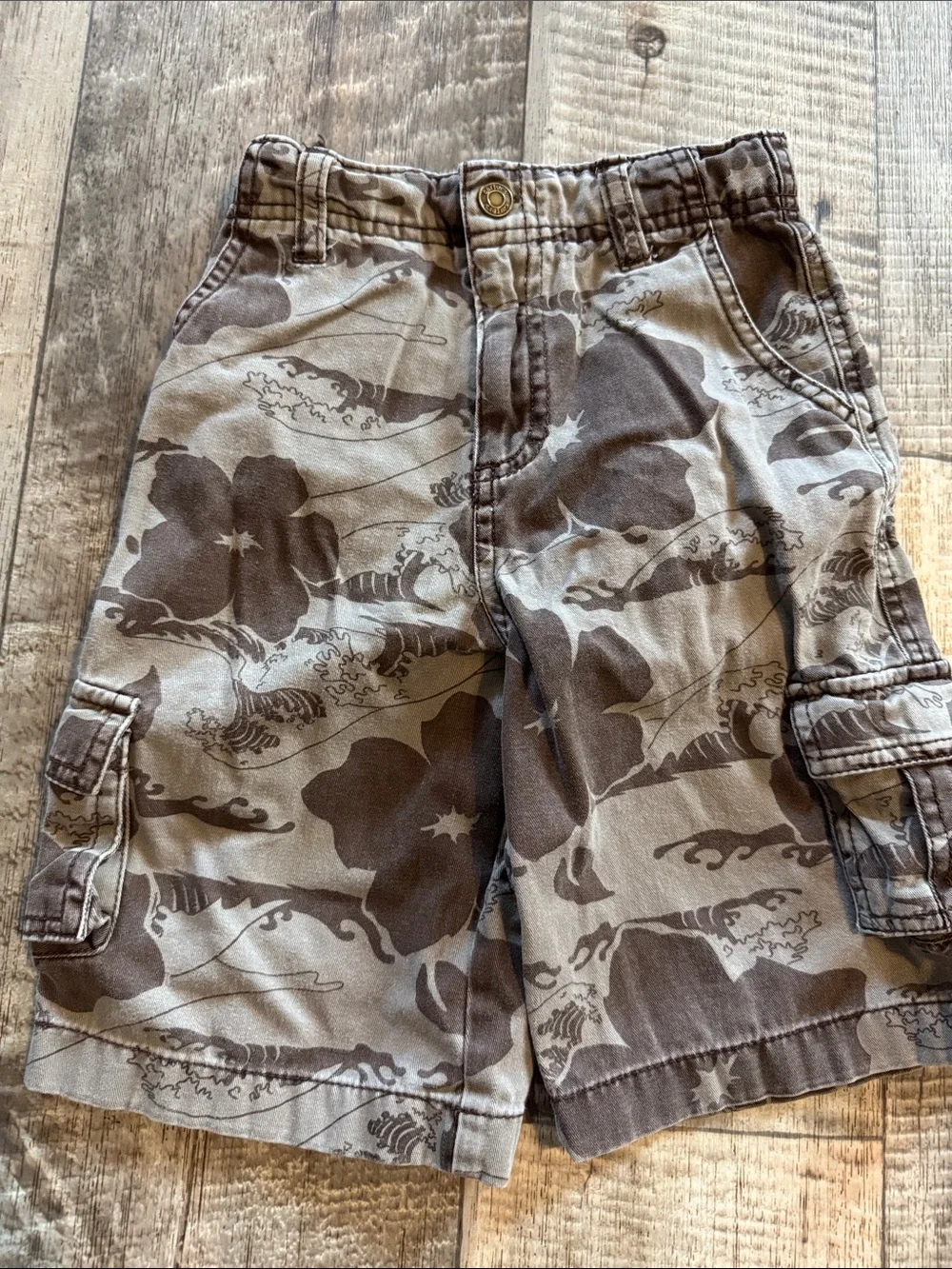 3-Pack Boys Cargo & Cord Shorts - Neutral Camo & Brown-size 5
